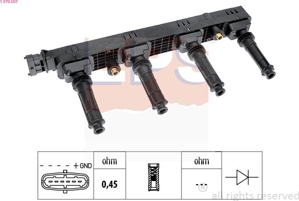 EPS 1.970.507 - Катушка зажигания autodnr.net