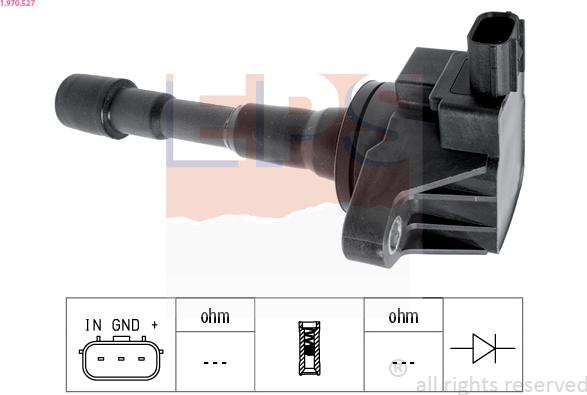 EPS 1.970.527 - Катушка зажигания avtokuzovplus.com.ua