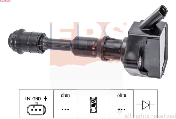 EPS 1.970.637 - Котушка запалювання autocars.com.ua