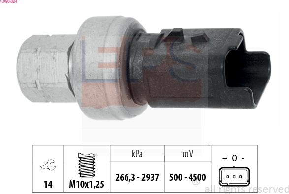 EPS 1.980.024 - Пневматичний вимикач, кондиціонер autocars.com.ua