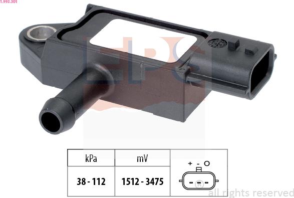 EPS 1.993.301 - Датчик тиску повітря, висотний коректор autocars.com.ua