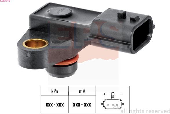 EPS 1.993.313 - Датчик тиску повітря, висотний коректор autocars.com.ua