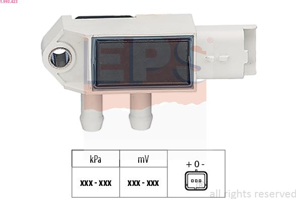 EPS 1.993.423 - Датчик тиску повітря, висотний коректор autocars.com.ua
