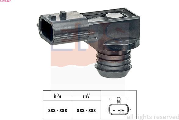 EPS 1.993.427 - Датчик тиску, підсилювач гальмівної системи autocars.com.ua