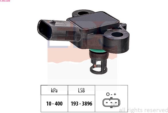EPS 1.993.439 - Датчик тиску повітря, висотний коректор autocars.com.ua