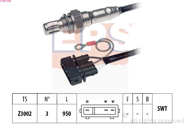 EPS 1.997.044 - Лямбда-зонд autocars.com.ua