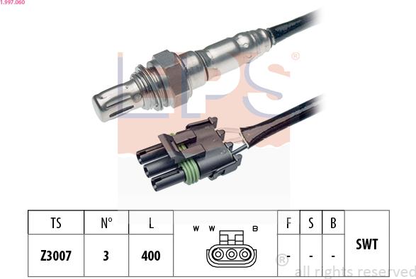 EPS 1.997.060 - Лямбда-зонд autocars.com.ua