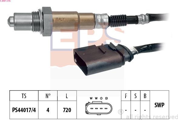 EPS 1.997.175 - Лямбда-зонд autocars.com.ua