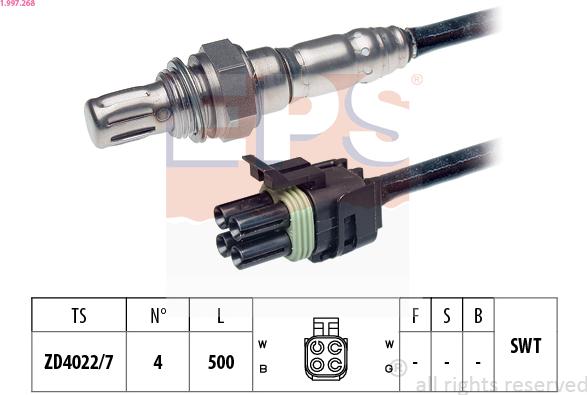 EPS 1.997.268 - Лямбда-зонд autocars.com.ua