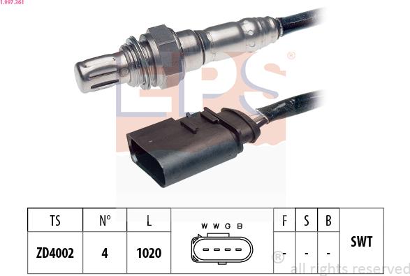 EPS 1.997.361 - Лямбда-зонд autocars.com.ua