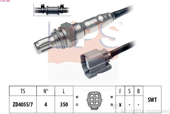 EPS 1.997.495 - Лямбда-зонд autocars.com.ua