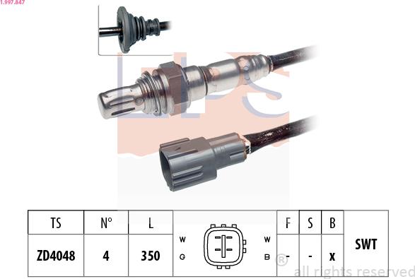 EPS 1.997.847 - Лямбда-зонд autocars.com.ua