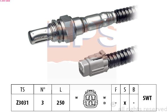 EPS 1.997.909 - Лямбда-зонд autocars.com.ua