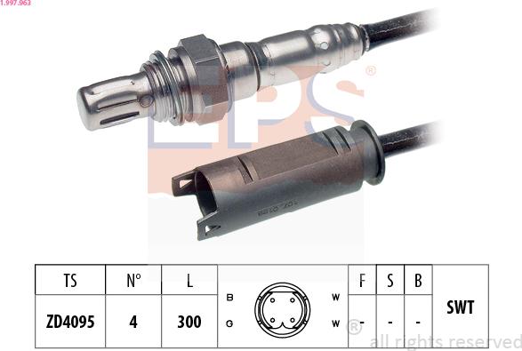 EPS 1.997.963 - Лямбда-зонд autocars.com.ua