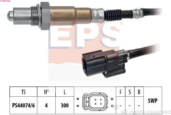 EPS 1.998.153 - Лямбда-зонд autocars.com.ua