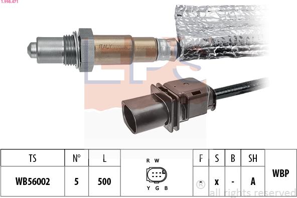 EPS 1.998.471 - Лямбда-зонд autocars.com.ua