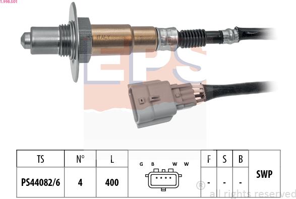 EPS 1.998.501 - Лямбда-зонд autocars.com.ua