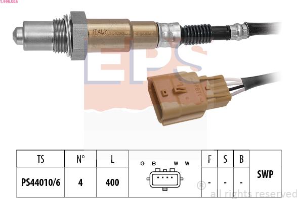 EPS 1.998.558 - Лямбда-зонд autocars.com.ua