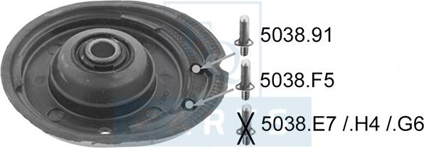 Equal Quality GOM412484 - Опора стойки амортизатора, подушка autodnr.net