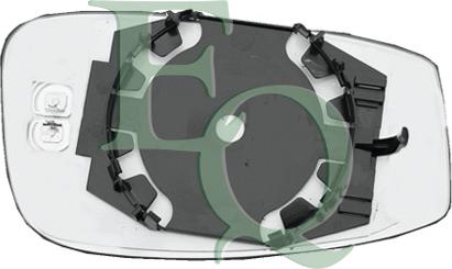 Equal Quality RS00253 - Дзеркальне скло, зовнішнє дзеркало autocars.com.ua