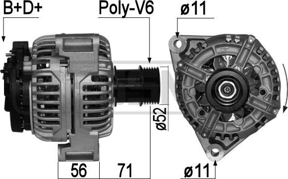 ERA 209045A - Генератор avtokuzovplus.com.ua