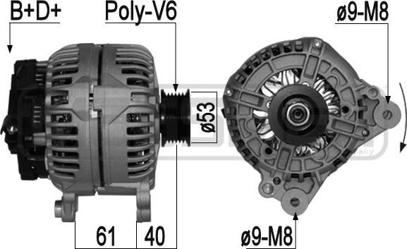 ERA 209069 - Генератор avtokuzovplus.com.ua