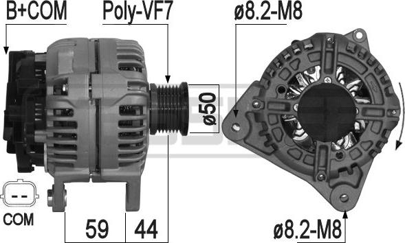 ERA 209073A - Генератор avtokuzovplus.com.ua