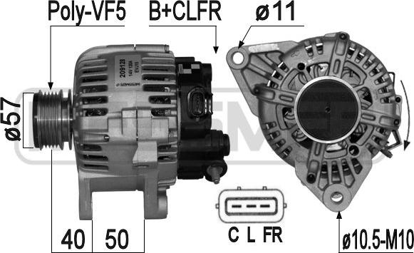 ERA 209128 - Генератор autocars.com.ua