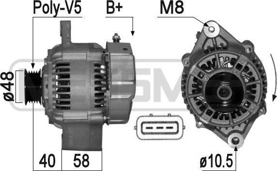 ERA 209141A - Генератор avtokuzovplus.com.ua