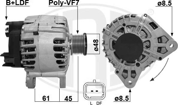 ERA 209150A - Генератор avtokuzovplus.com.ua