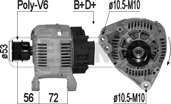 ERA 209162 - Генератор avtokuzovplus.com.ua