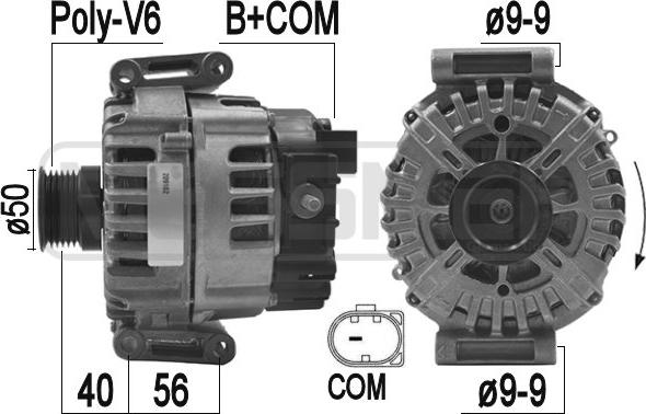 ERA 209182 - Генератор autocars.com.ua