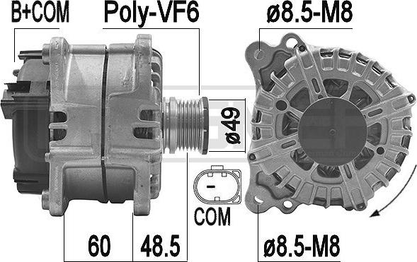 ERA 209202 - Генератор autocars.com.ua