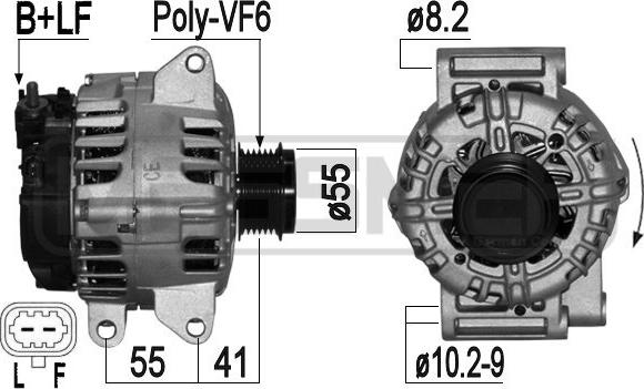 ERA 209246 - Генератор avtokuzovplus.com.ua