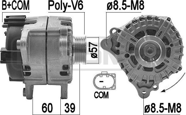 ERA 209273 - Генератор autocars.com.ua