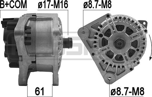 ERA 209274 - Генератор autocars.com.ua