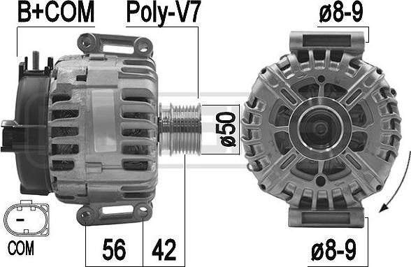 ERA 209278 - Генератор avtokuzovplus.com.ua