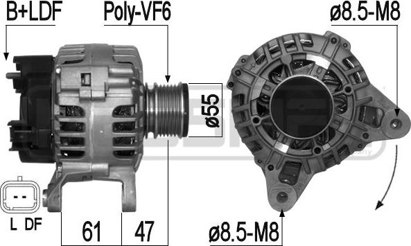 ERA 209289 - Генератор avtokuzovplus.com.ua