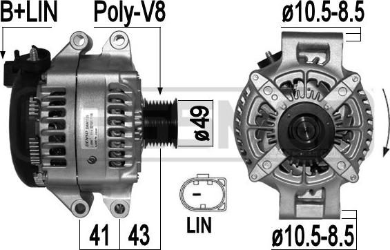 ERA 209453 - Генератор avtokuzovplus.com.ua