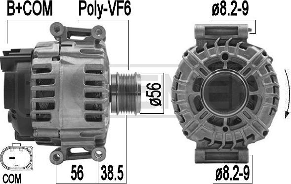 ERA 209493 - Генератор avtokuzovplus.com.ua