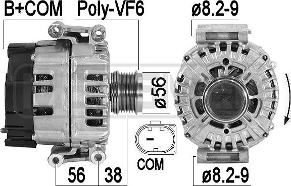 ERA 209592 - Генератор avtokuzovplus.com.ua