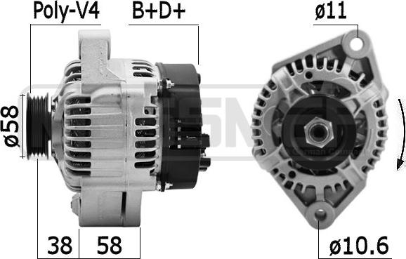 ERA 209608A - Генератор avtokuzovplus.com.ua