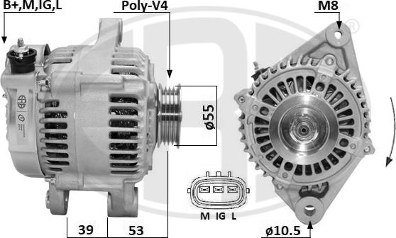 ERA 209673A - Генератор avtokuzovplus.com.ua