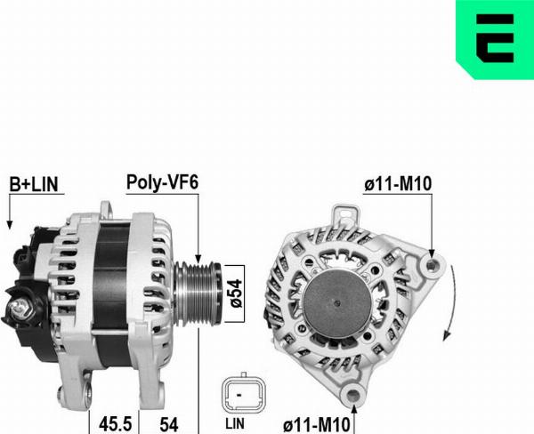 ERA 209720A - Генератор autocars.com.ua