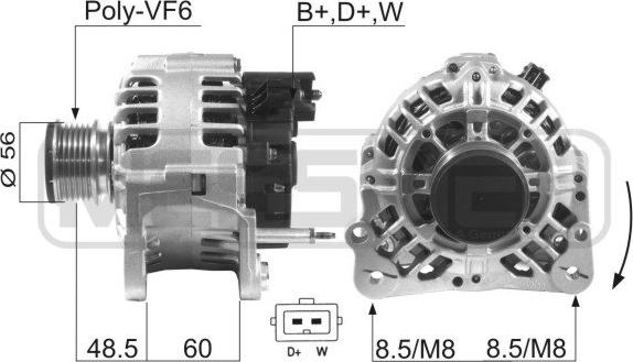 ERA 210093 - Генератор autocars.com.ua