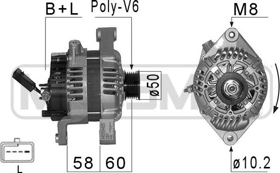 ERA 210100 - Генератор autocars.com.ua