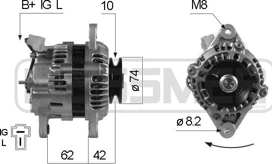 ERA 210107A - Генератор avtokuzovplus.com.ua