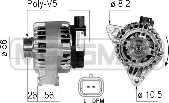 ERA 210123 - Генератор avtokuzovplus.com.ua