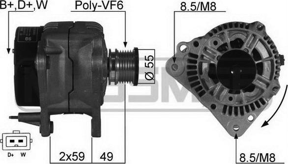 ERA 210125R - Генератор avtokuzovplus.com.ua