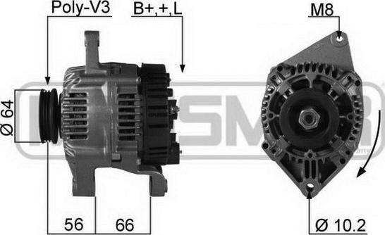 ERA 210146R - Генератор autocars.com.ua